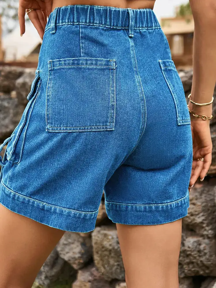 Cargo Denim Shorts