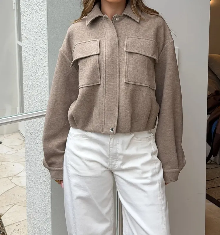 Oat Marle Bomber Jacket