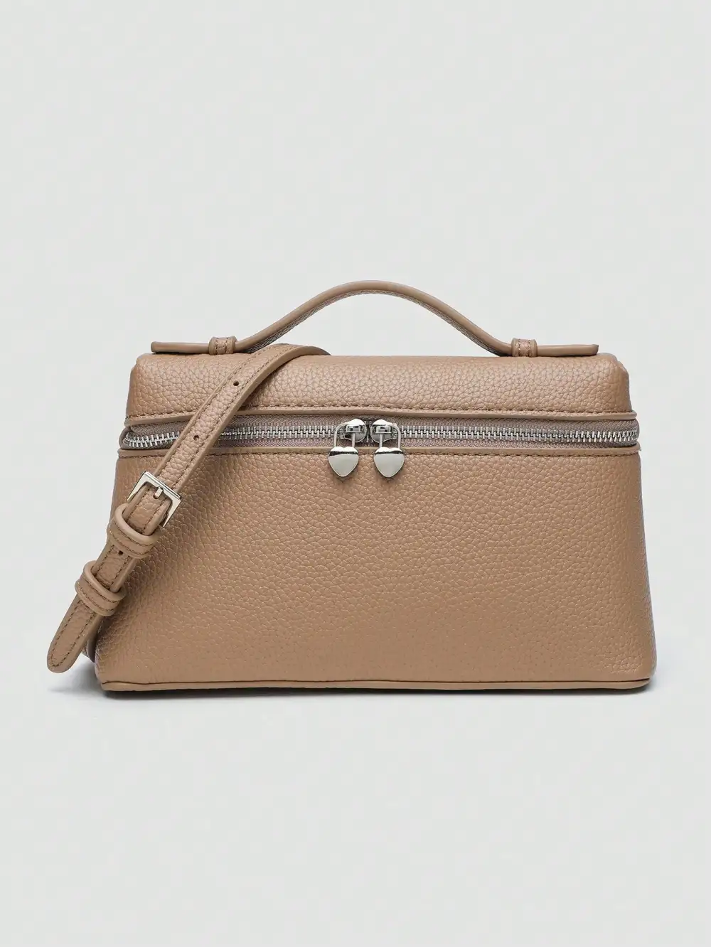 Litchi Grain PU Square Crossbody Bag