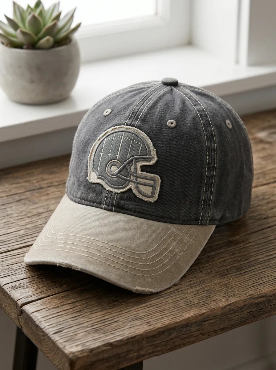 Men's Classic Football Fan American Helmet Embroidered Baseball Cap