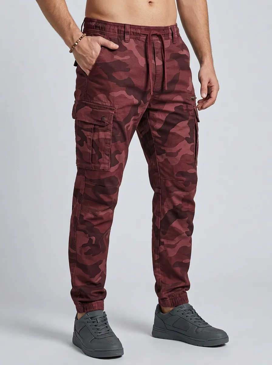 Men's Tactical Outdoor Camouflage Printed Cargo Pants