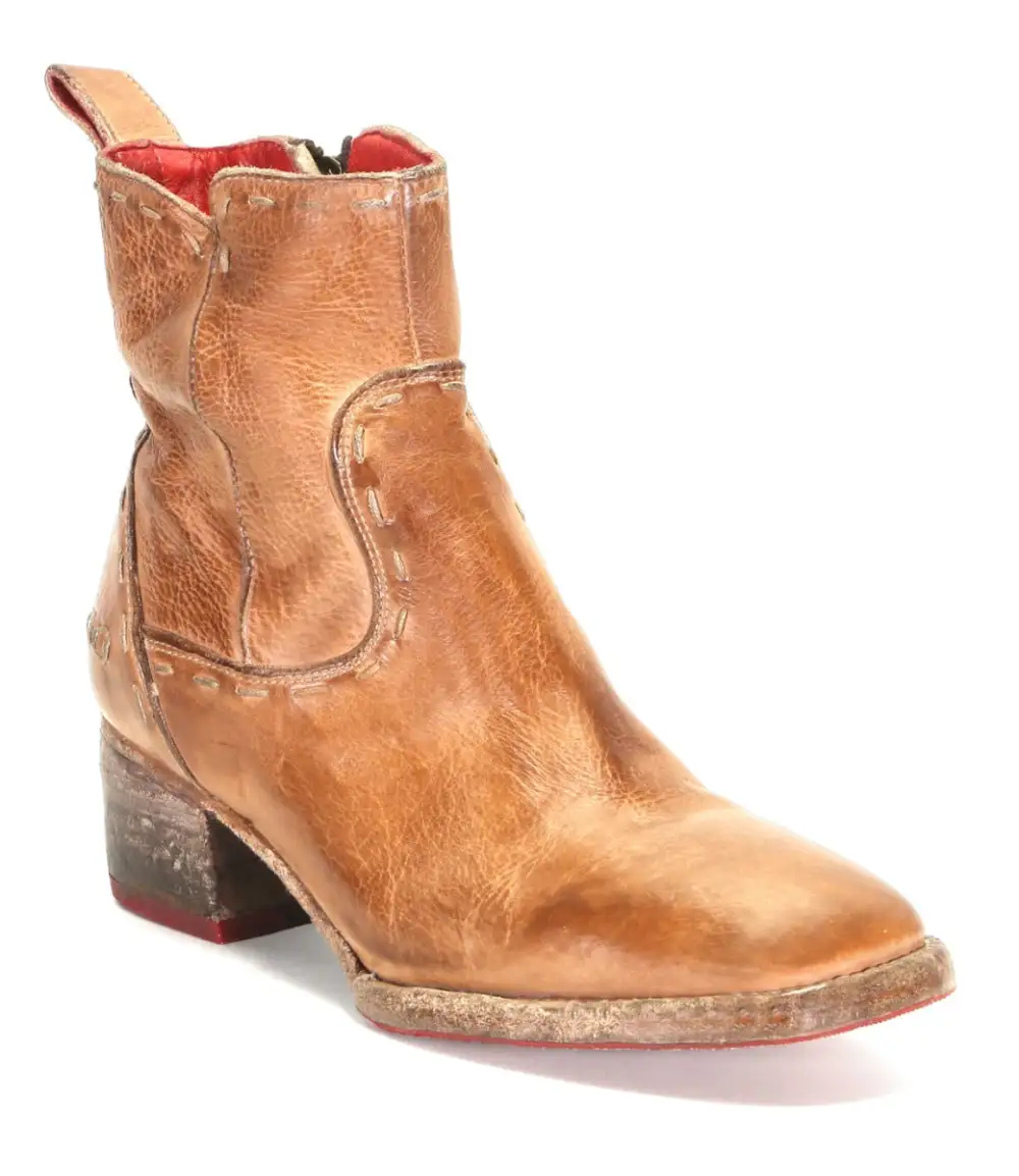 Square-Toe Distressed Everyday Boots