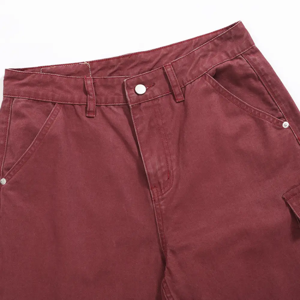 Men's Straight Leg Cargo Denim Jeans