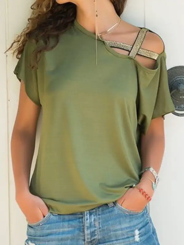 Refined Short-Sleeve Knit T-Shirt