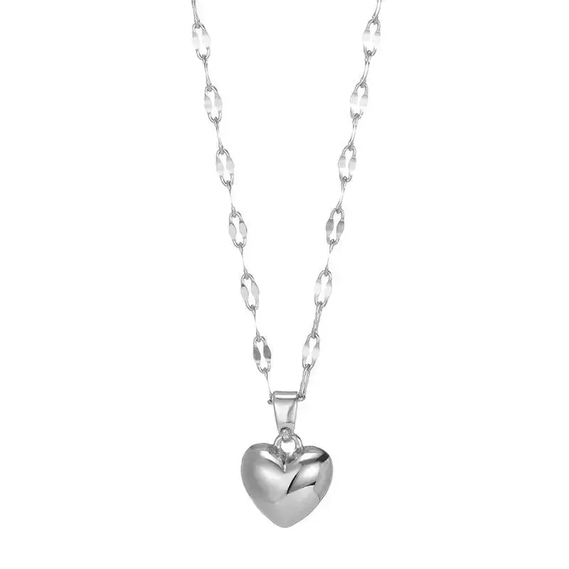 Heart Puffed Necklace