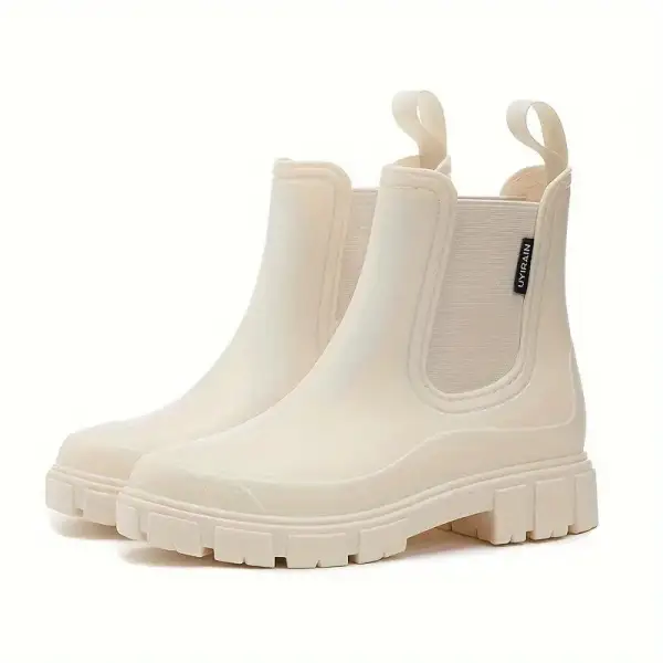 Waterproof Chelsea Boots Slip Resistant Lug Sole