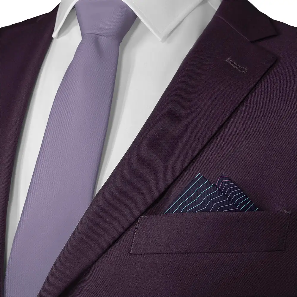 Modern Subtle Geometric Novelty Pocket Square
