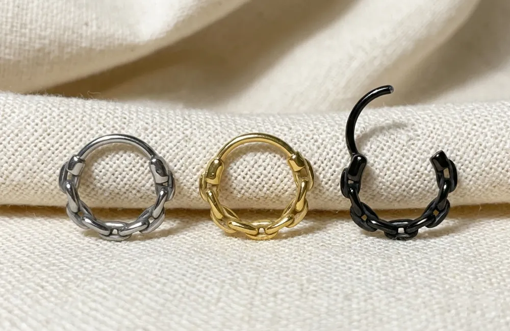 Everyday Surgical-Steel Hinged Hoop Ring