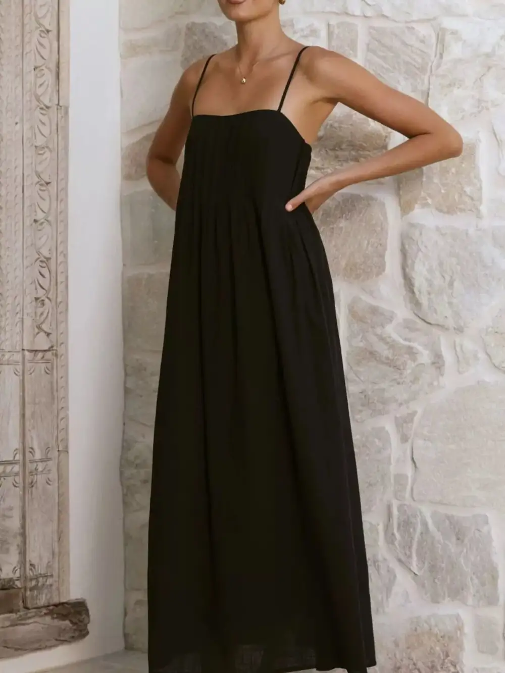 Elegant Pleated Casual Dress