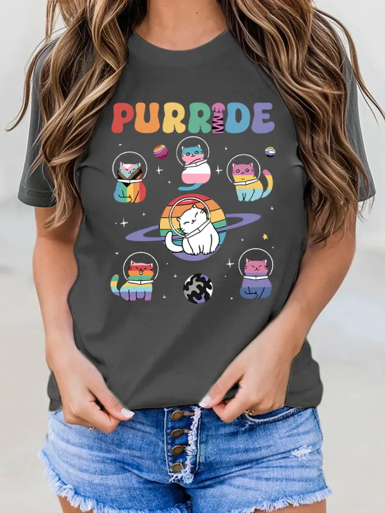Purride Crew Neck Short Sleeve T-Shirts