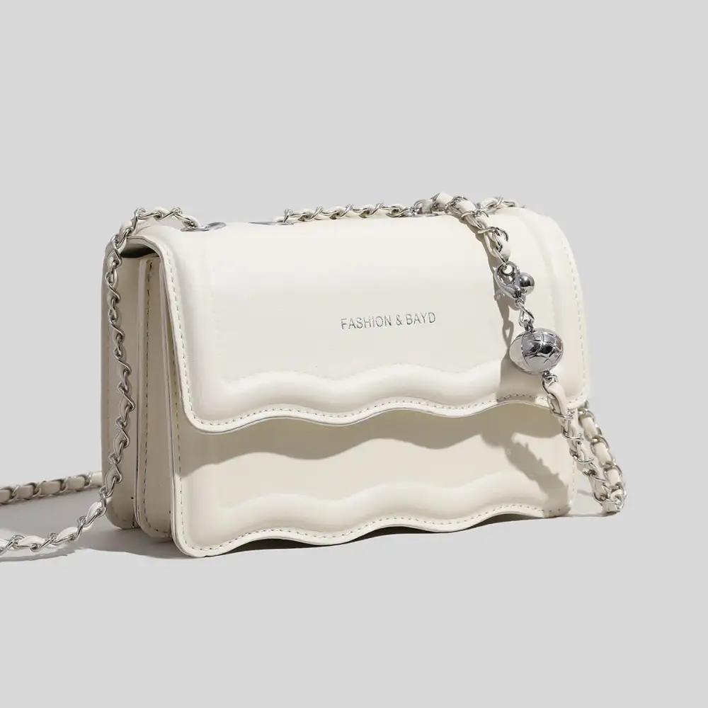 Solid Chain Shoulder Bag