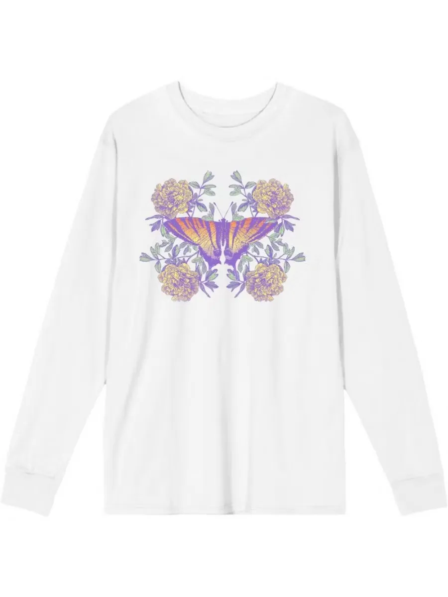 Aesthetic Butterfly Flower T-Shirt