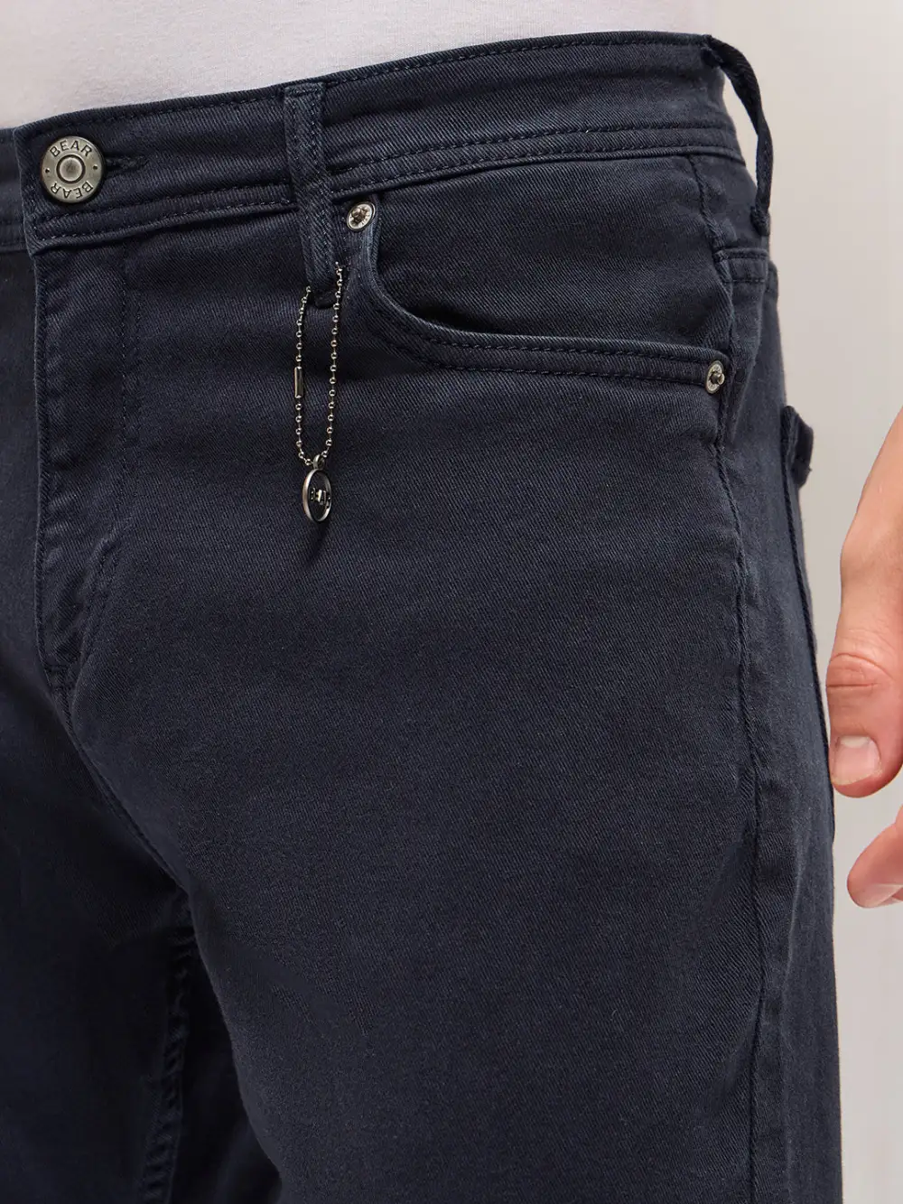 Utility Inspired Stretch Pocket Cotton Jeans