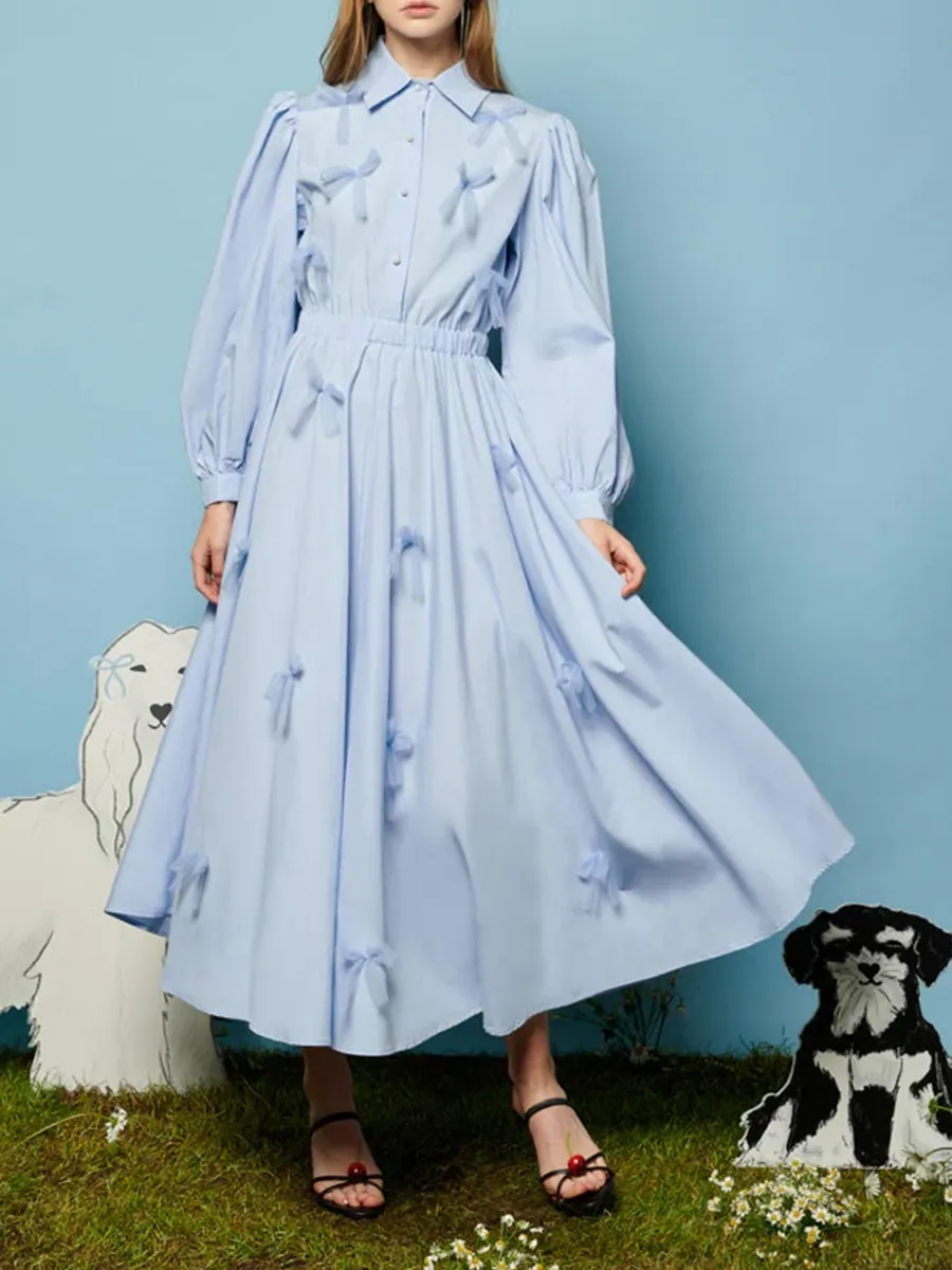 Fashion Bow Midi Dress