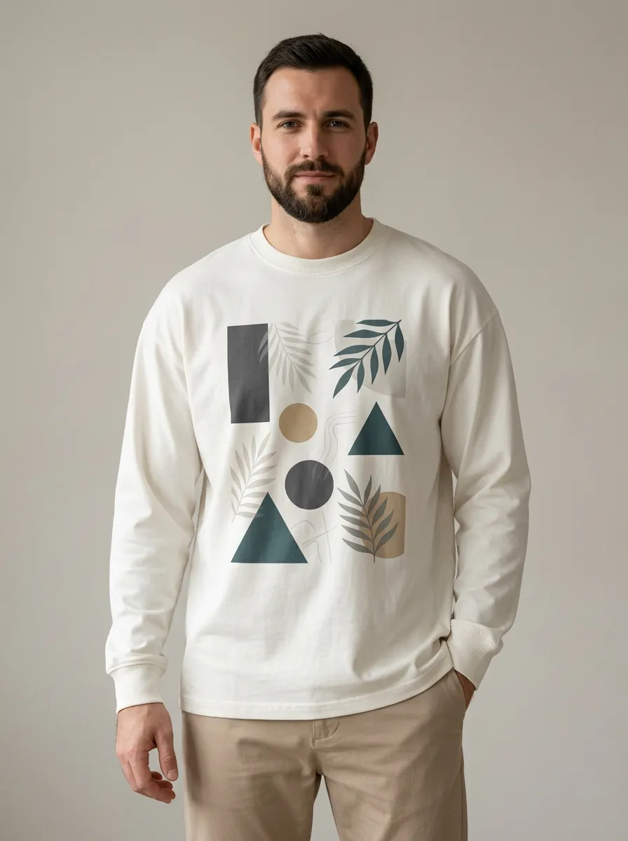 Men's Essential Neat Long Sleeve Top