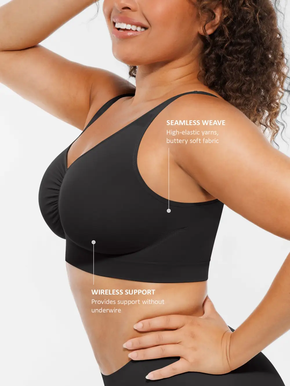 Seamless Full Coverage Support Bra