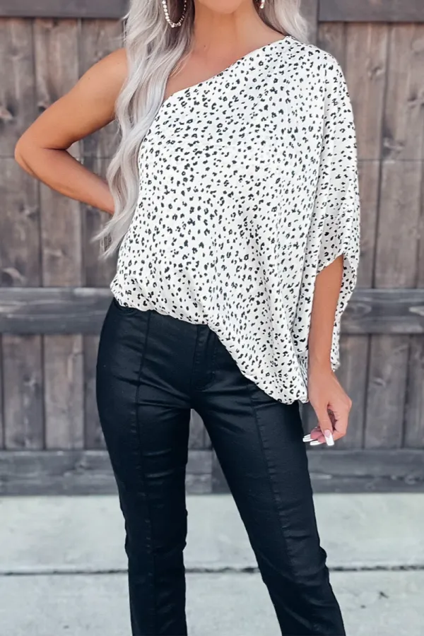 Asymmetric One Shoulder Blouse