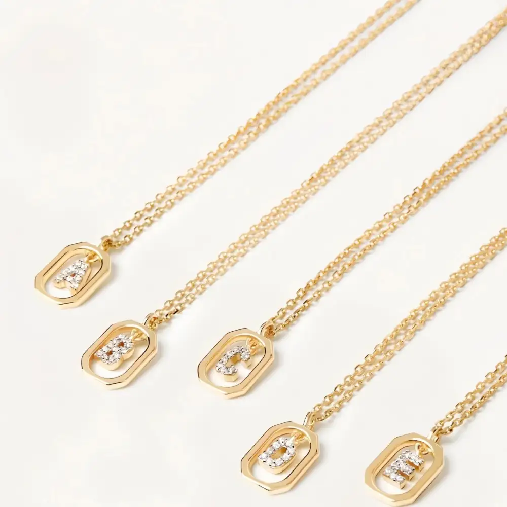 Initial Framed Necklace