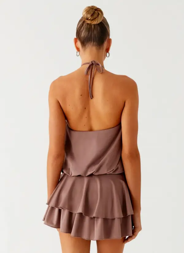 Modern Belted Mini Dress