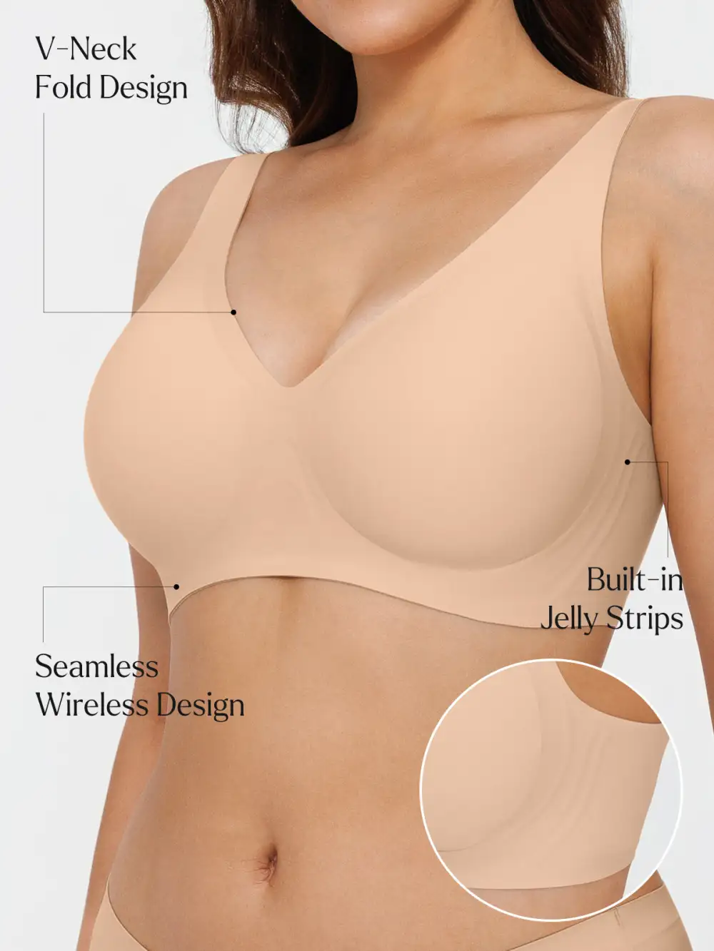Seamless Wireless Flexible Comfort Bra
