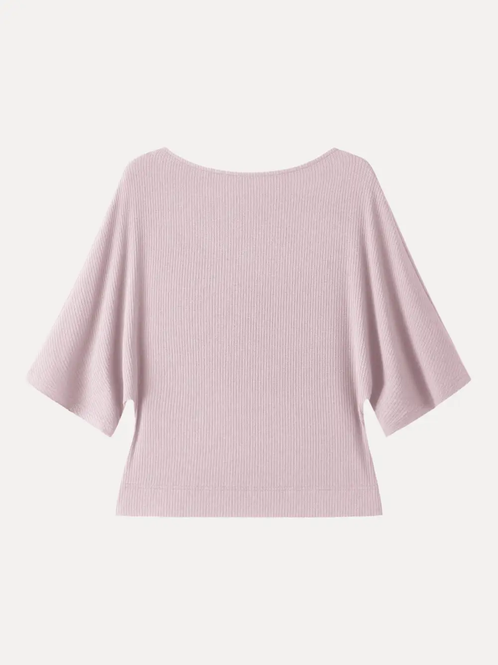 Soft Ribbed Boatneck Relaxed Top