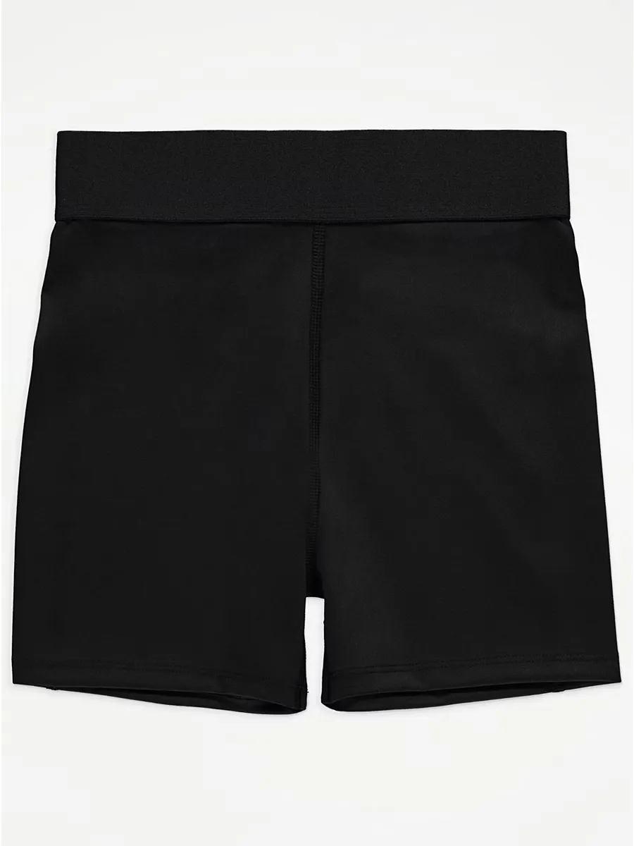 Black Active Cycling Shorts