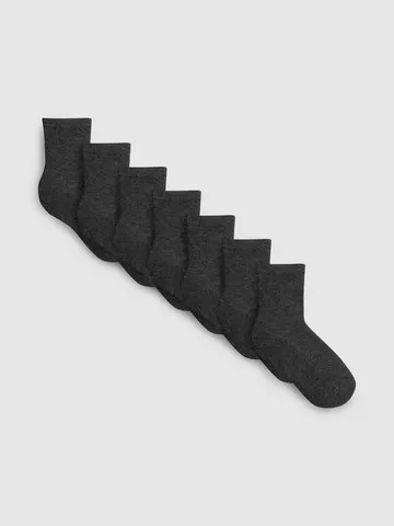 7pk Cotton Rich Seamless Ankle Socks