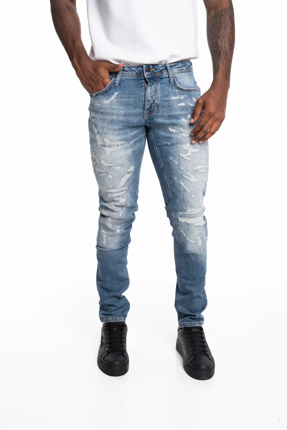 Classic Tapered Five Pocket Jeans