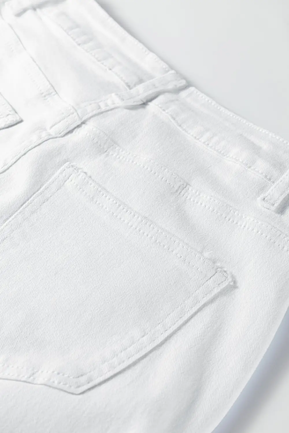 Ruched Polished Denim Jeans