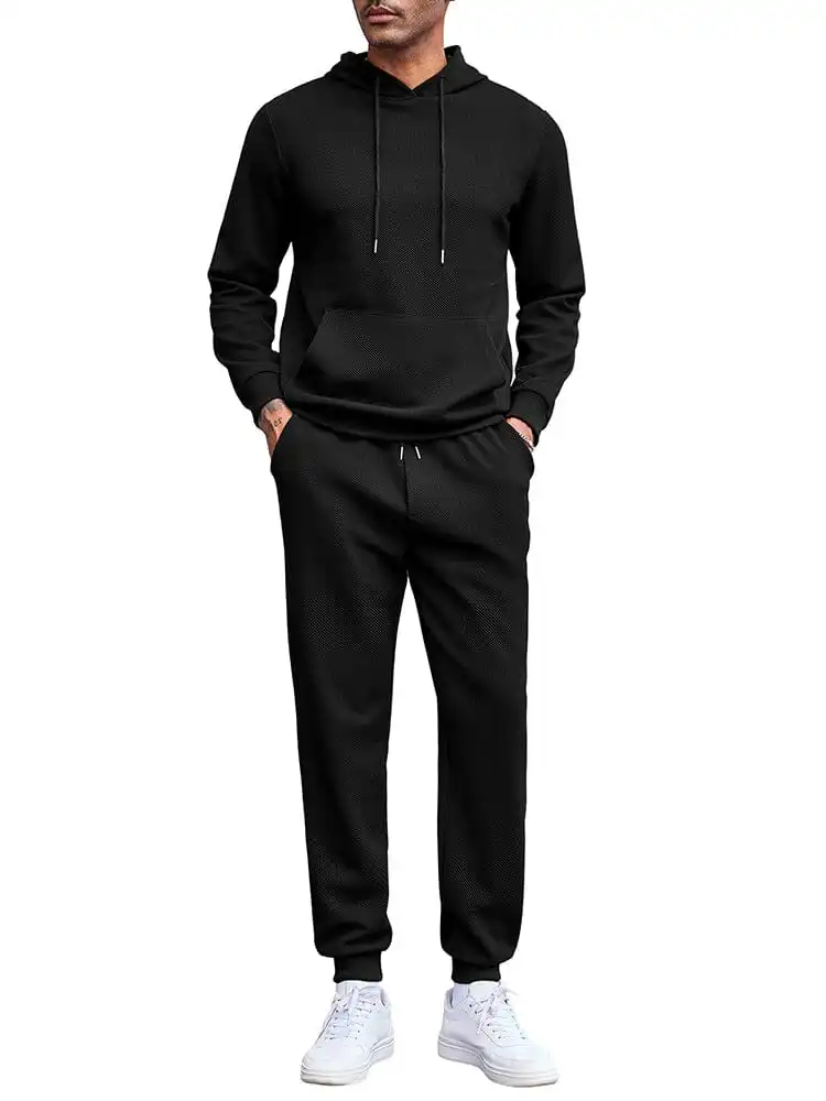 Waffle Hoodie Jogging Set