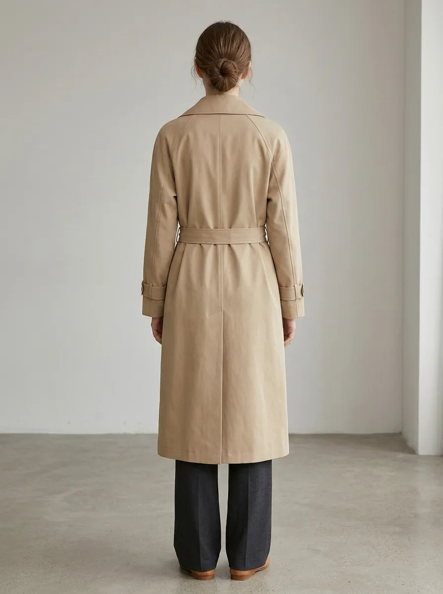 Women's Timeless Double-Breasted Belted Classic Long Trench Coat
