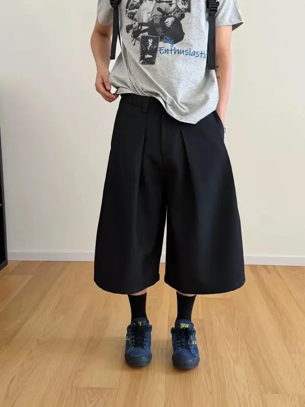 Pleated Tailored Shorts