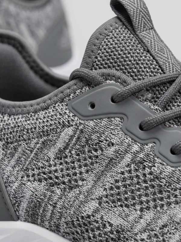 Unisex Grey Geometric Pattern