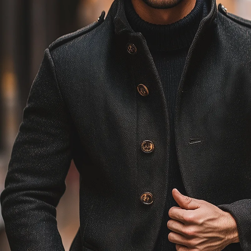 Washed Field Buttoned Jacket