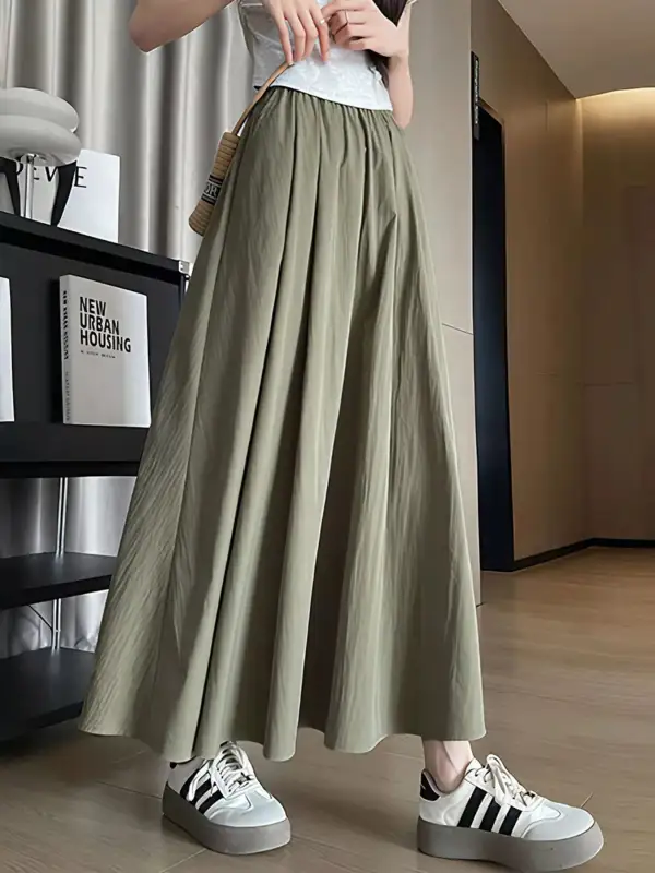 Flowy A-Line Maxi Skirt