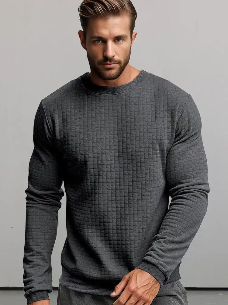 Casual Plaid Pullover Sweatshirt Hoodie
