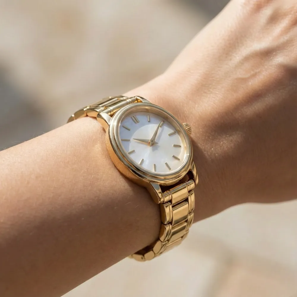 Metal Accent Women's Watch