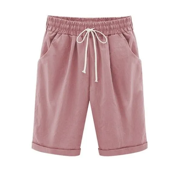 All Colors 10-Piece Set Only $5.99-Elastic Waist Casual Comfy Summer Shorts