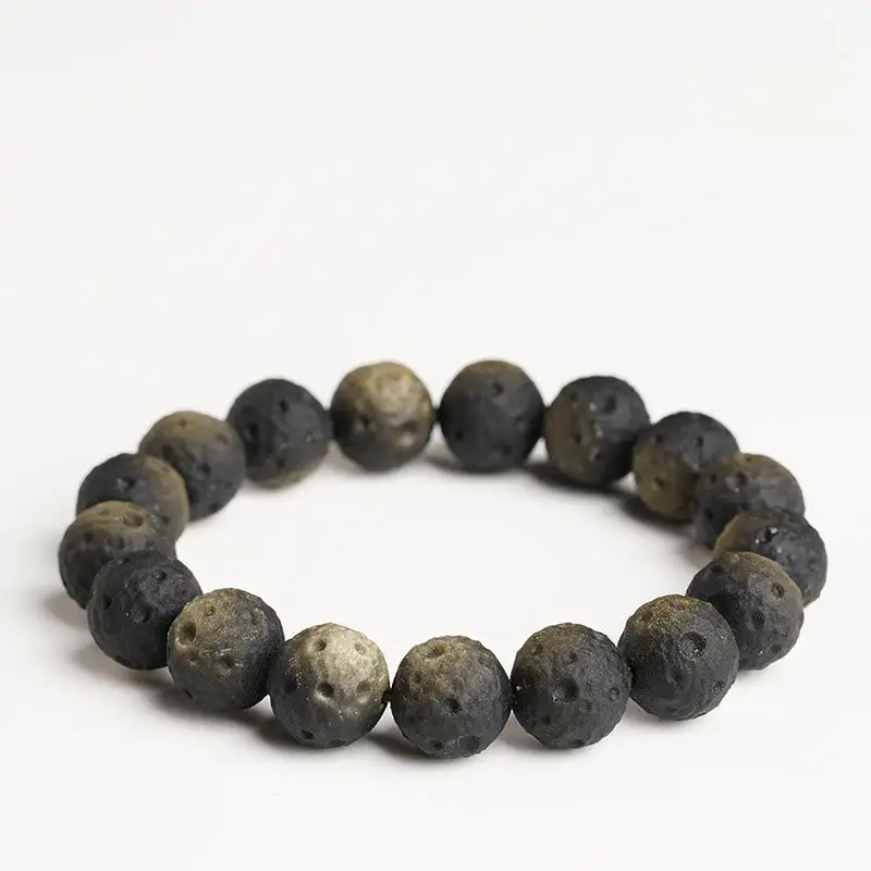 Natural Obsidian Round Beads Bracelet