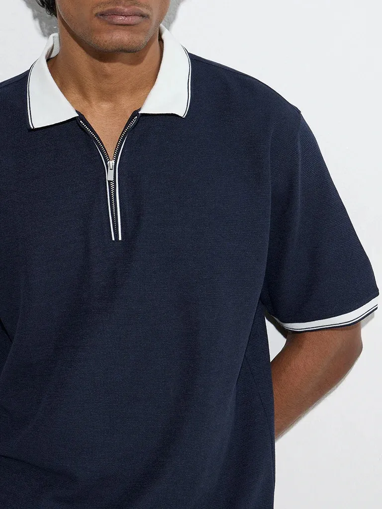 Casual Style Loose Polo T-Shirt