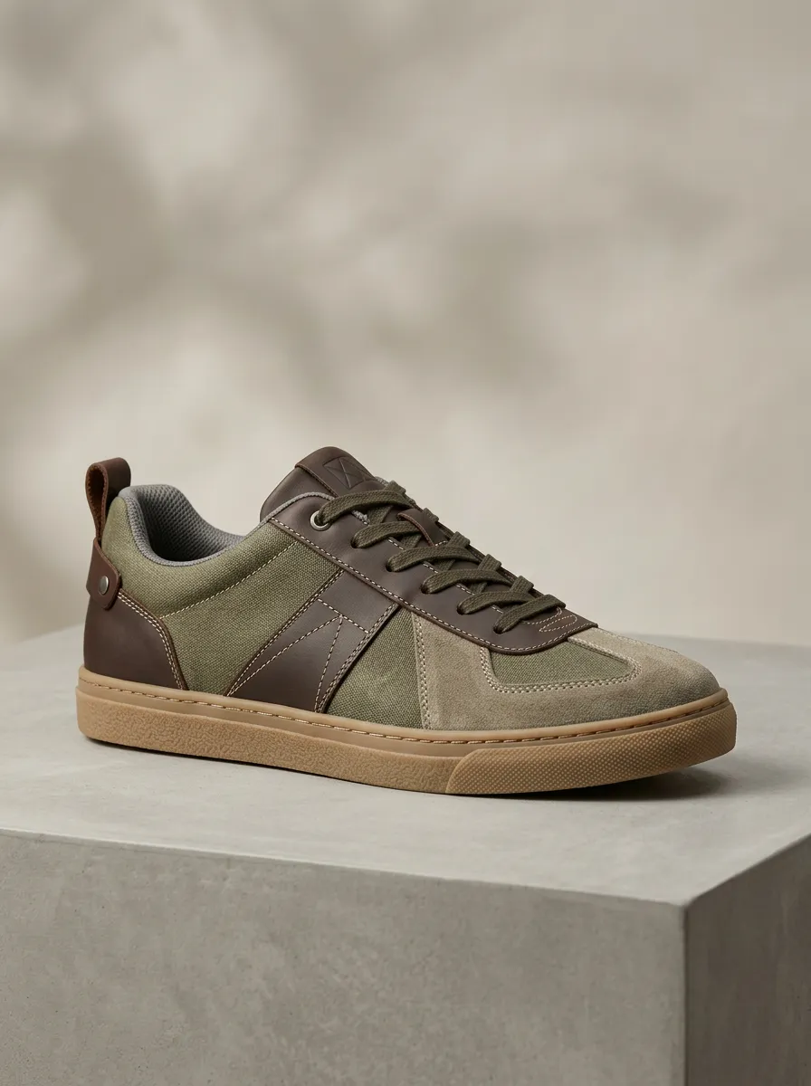 Cozy Suede Look Graphic Daily Wear Men's Casual Sneakers
