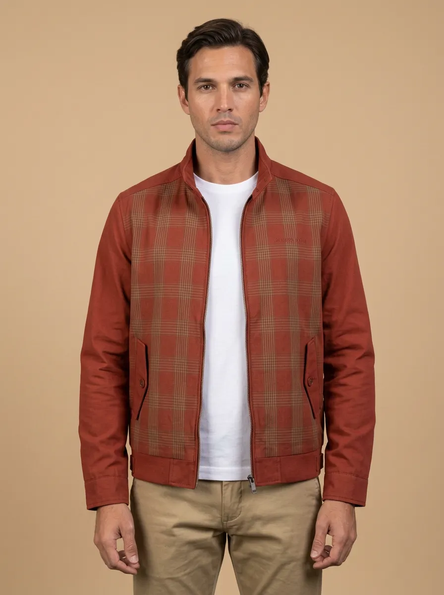 Plaid Zip Jacket