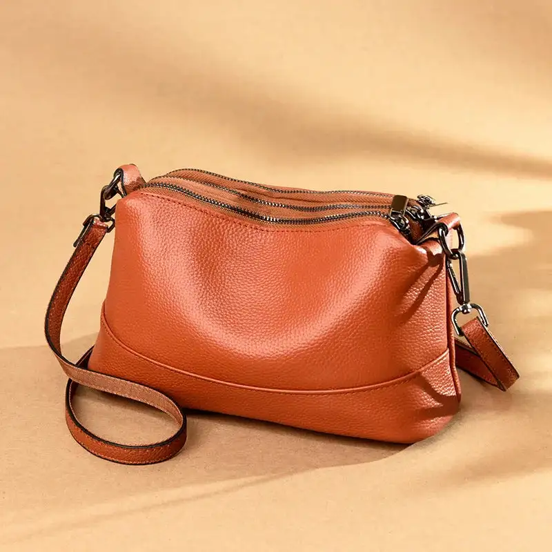 Contemporary Icon: Genuine Leather Designer Shoulder Bag