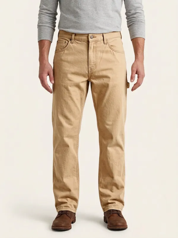 Wash Straight Leg Jeans