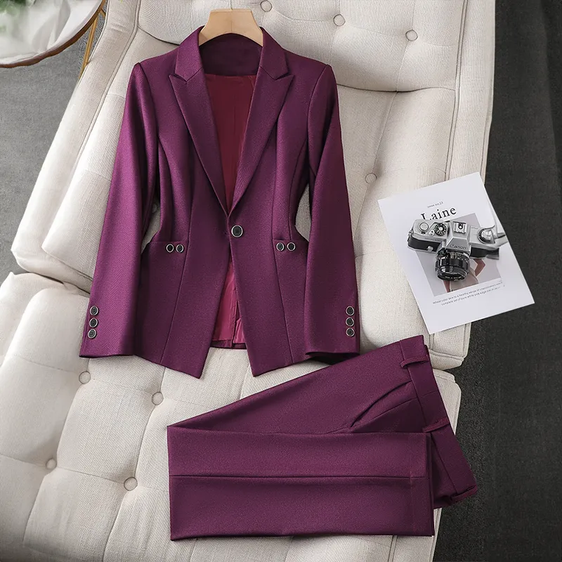 Smooth High Waist Blazer Set