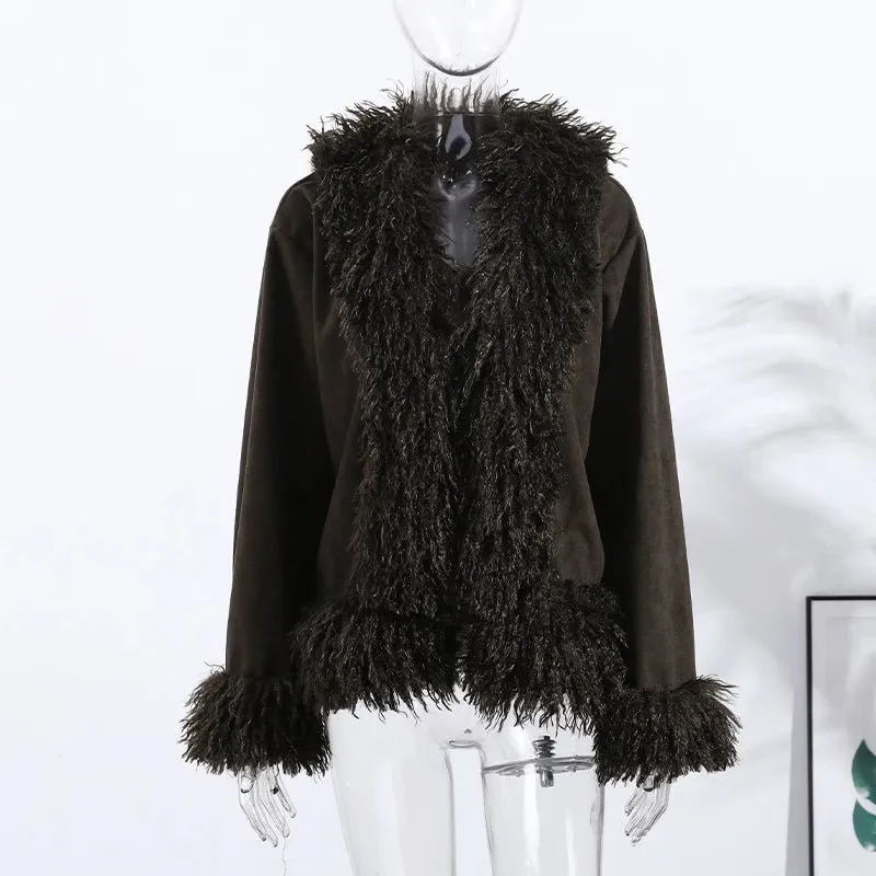 Plush Faux Fur Coat