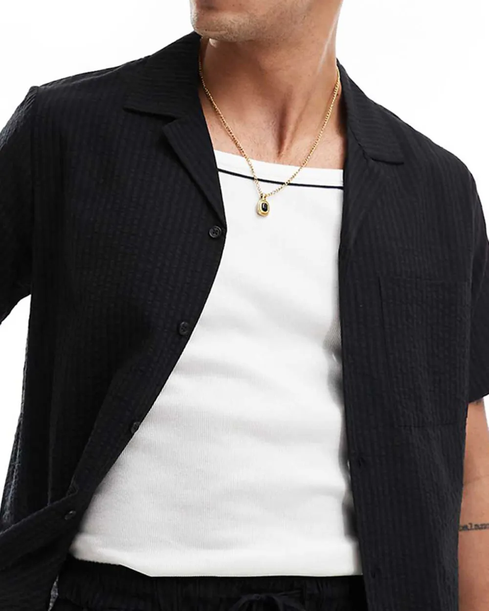 Short Sleeve Button Front Casual Shirt