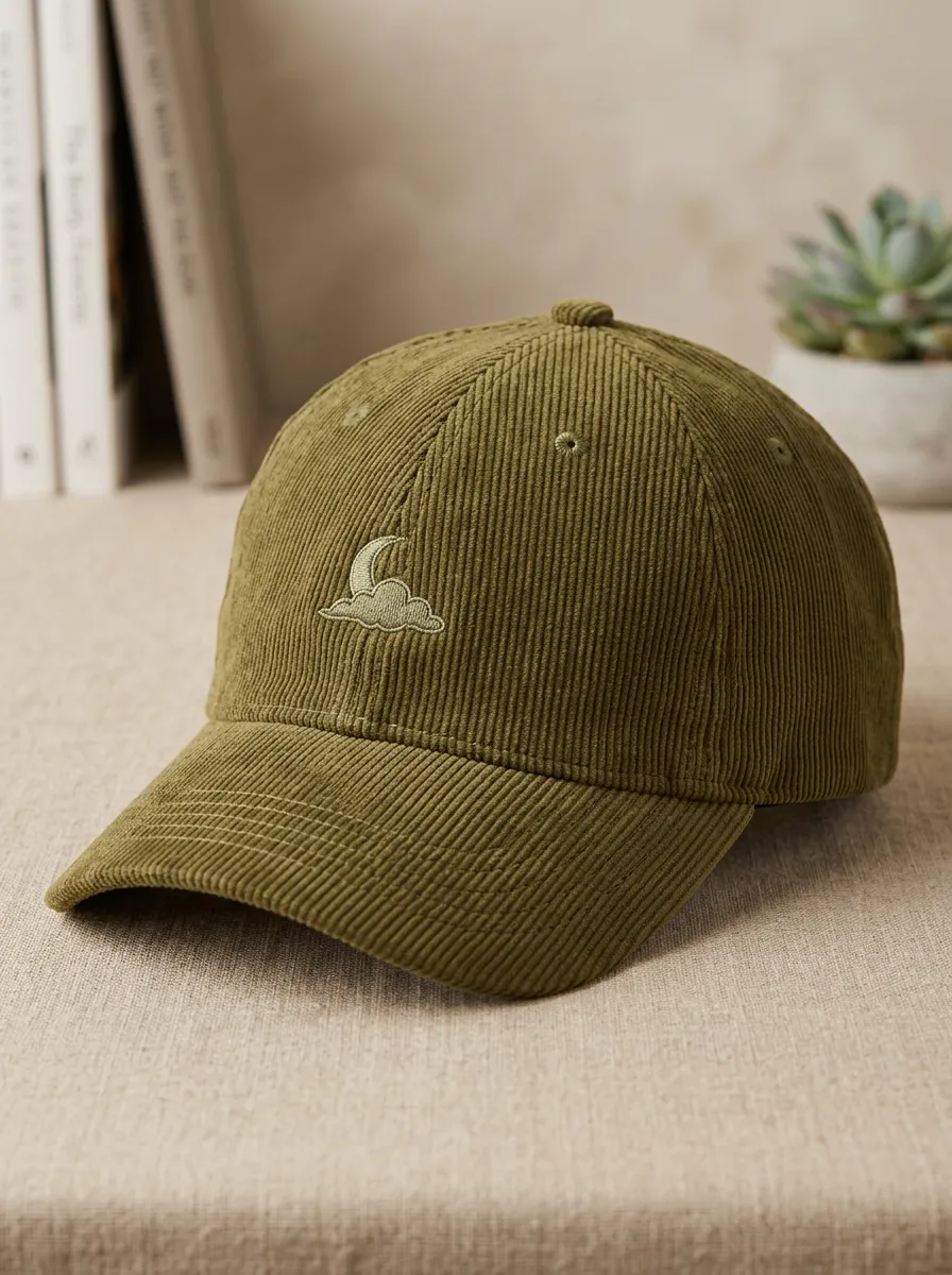 Corduroy Embroidered Unisex Baseball Cap
