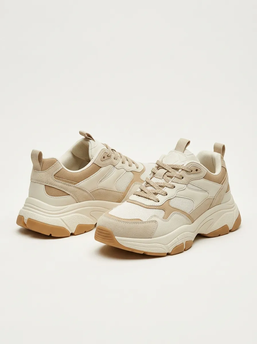 Casual Chunky-Sole Casual Sneakers