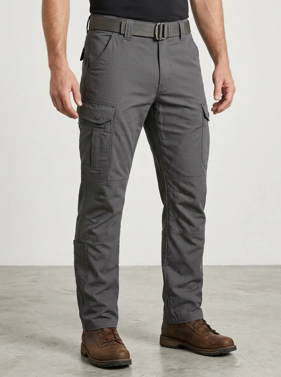 Minimal Tailored-Look Men's Multi-Pocket Waterproof Tactical Cargo Pants